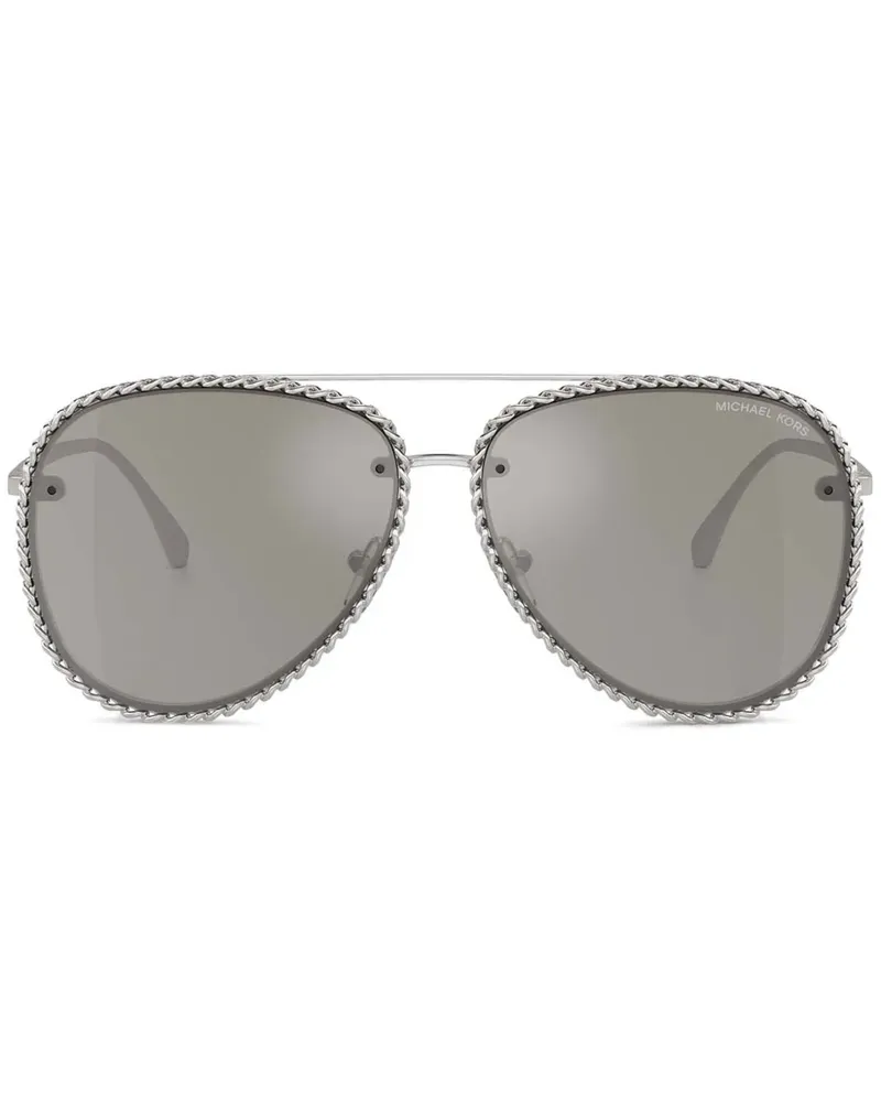 Michael Kors Portofino Sonnenbrille - Silber Silber