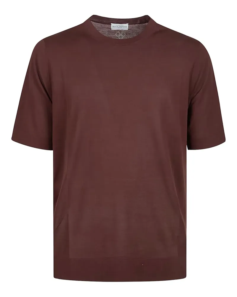 Ballantyne T-Shirt mit Rundhalsausschnitt - Braun Braun