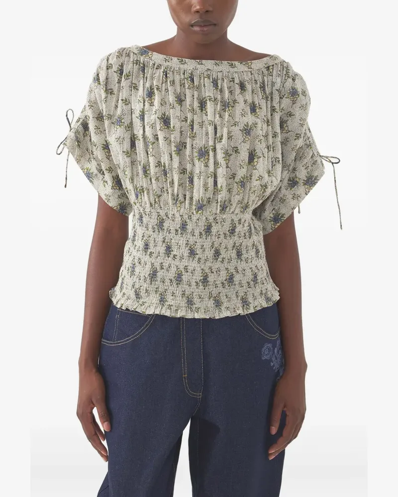 Antik Batik floral-print blouse - Grau Grau