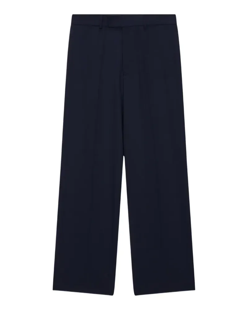 MSGM Weite Hose mit Gürtelschlaufe - Blau Blau