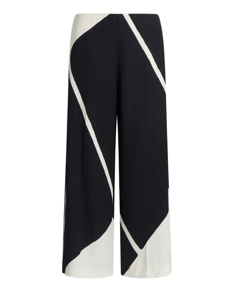 Alberta Ferretti Hose mit Kontrasteinsätzen - Schwarz Schwarz