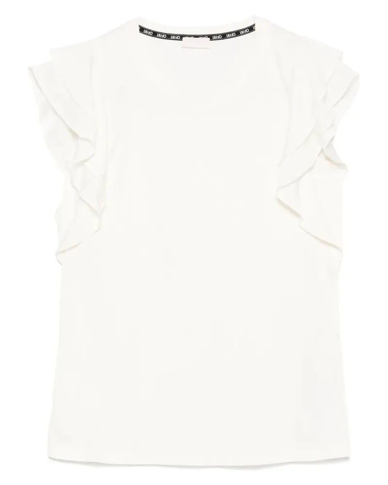 Liu Jo T-Shirt mit Logo-Applikation - Weiß Weiß