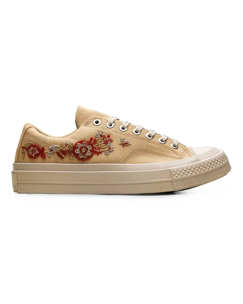 Converse Chuck Taylor All Star floral-beaded sneakers - Nude Nude
