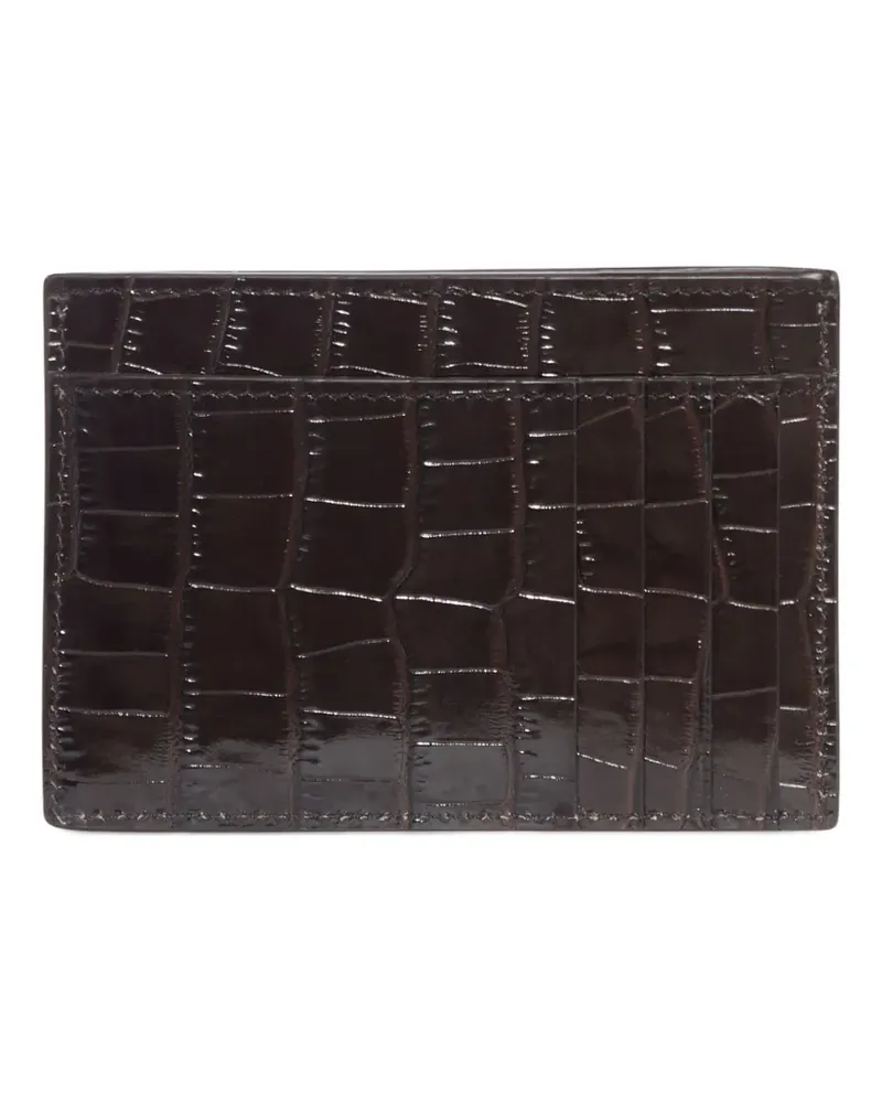 Tom Ford crocodile-effect leather wallet - Braun Braun