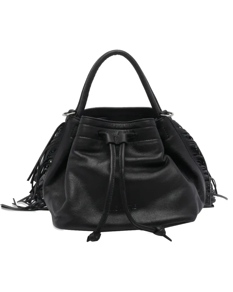 Vic Matié Travel tassel drawstring bucket bag - Schwarz Schwarz