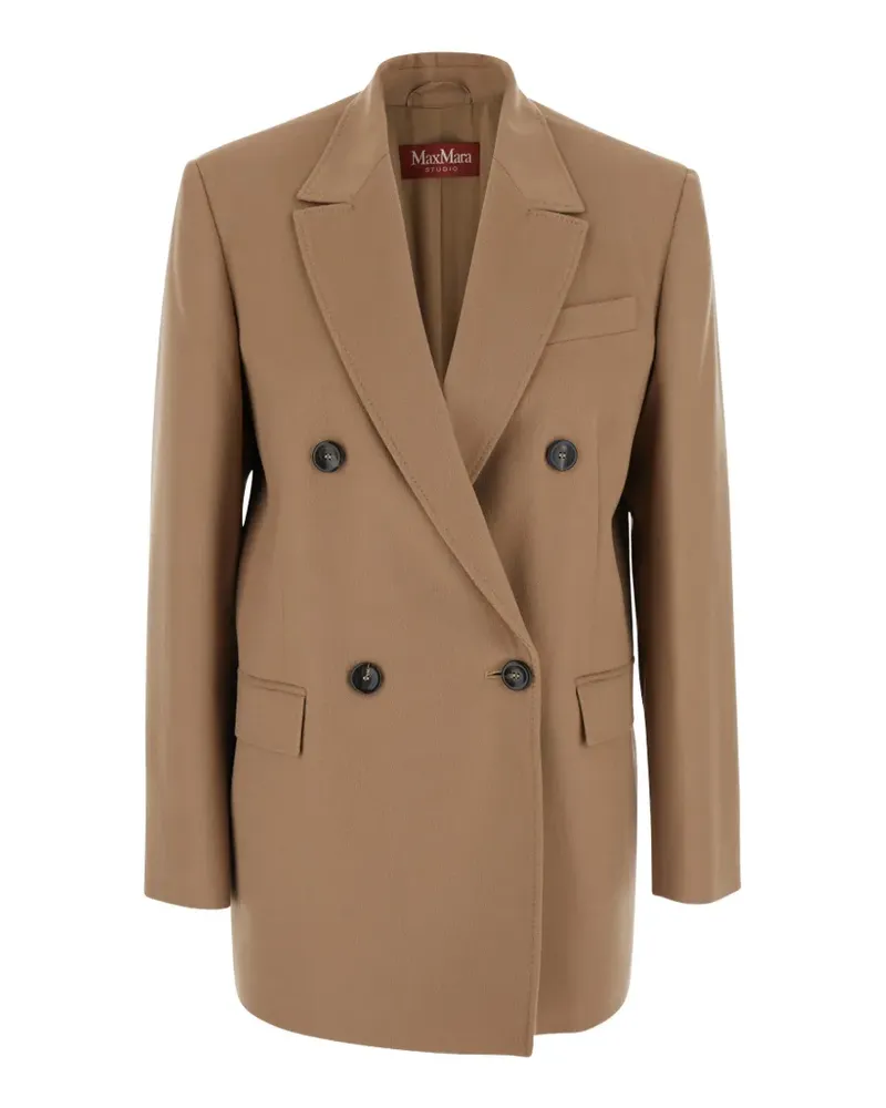 Max Mara Doppelreihiger Blazer - Nude Nude
