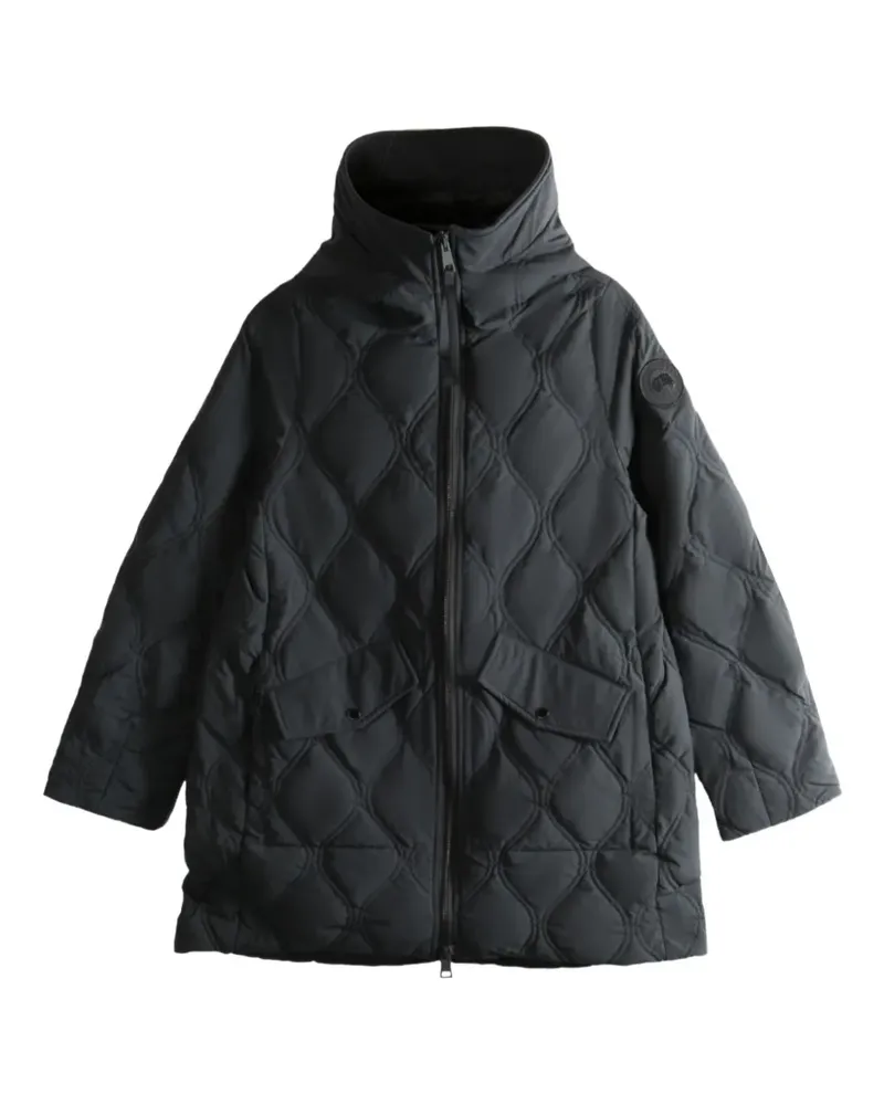Canada Goose quilted hooded coat - Schwarz Schwarz