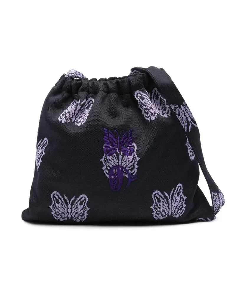 NEEDLES x Kae Tanaka Schultertasche aus Jacquard - Blau Blau