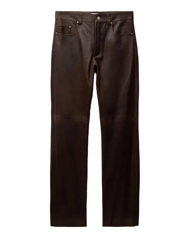 Versace Lederhose - Braun Braun