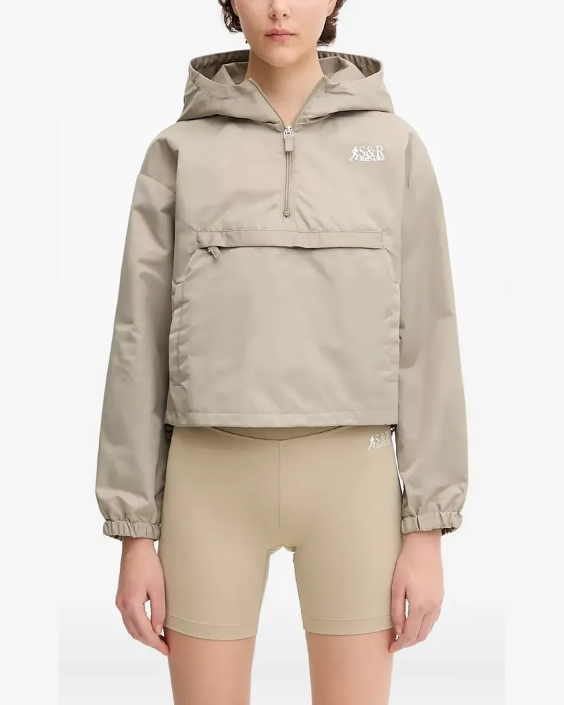 SPORTY & RICH Kapuzenjacke mit Taschen - Nude Nude