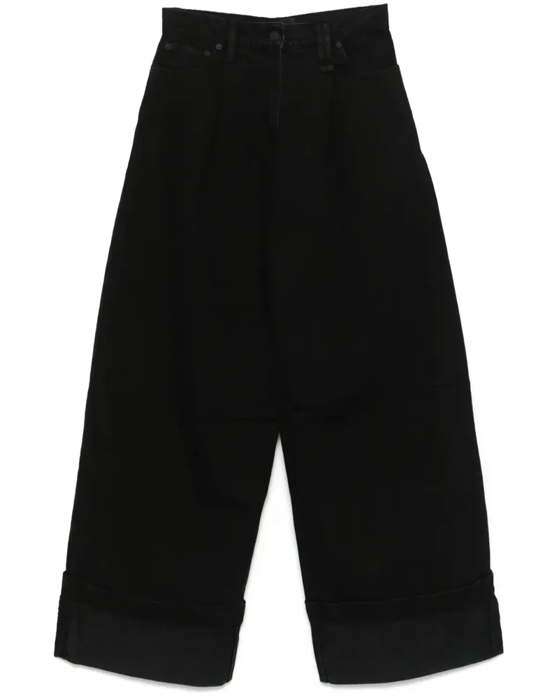 Simone Rocha Puddle Jeans - Schwarz Schwarz