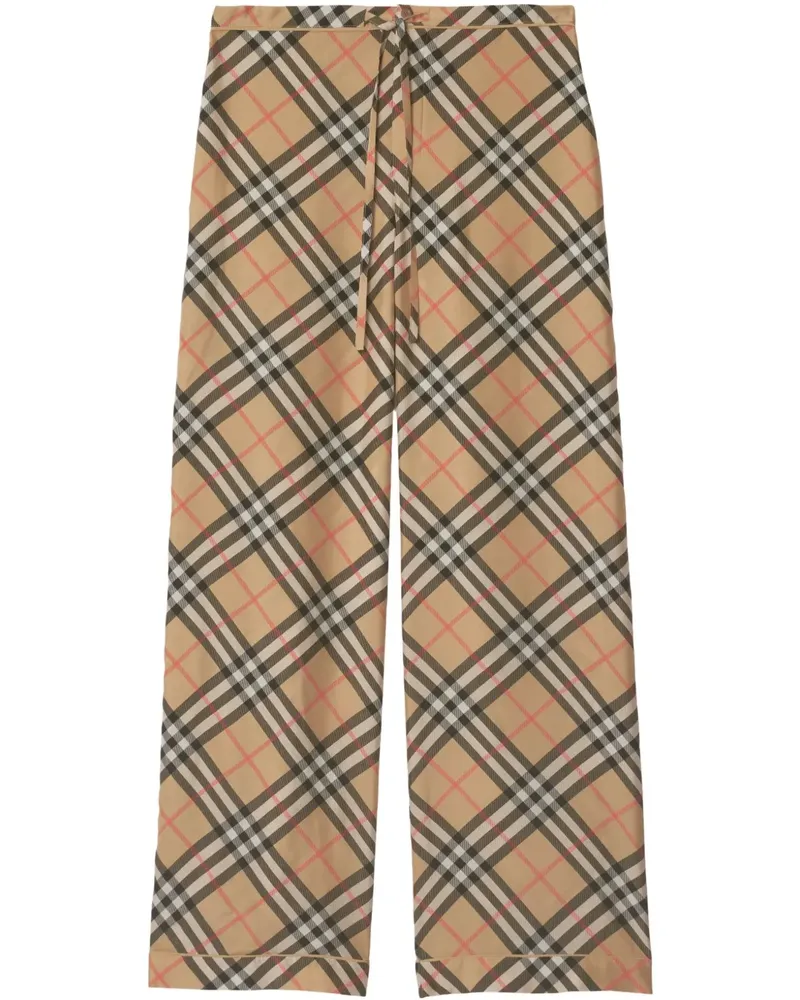 Burberry Karierte Pyjama-Hose - Nude Nude