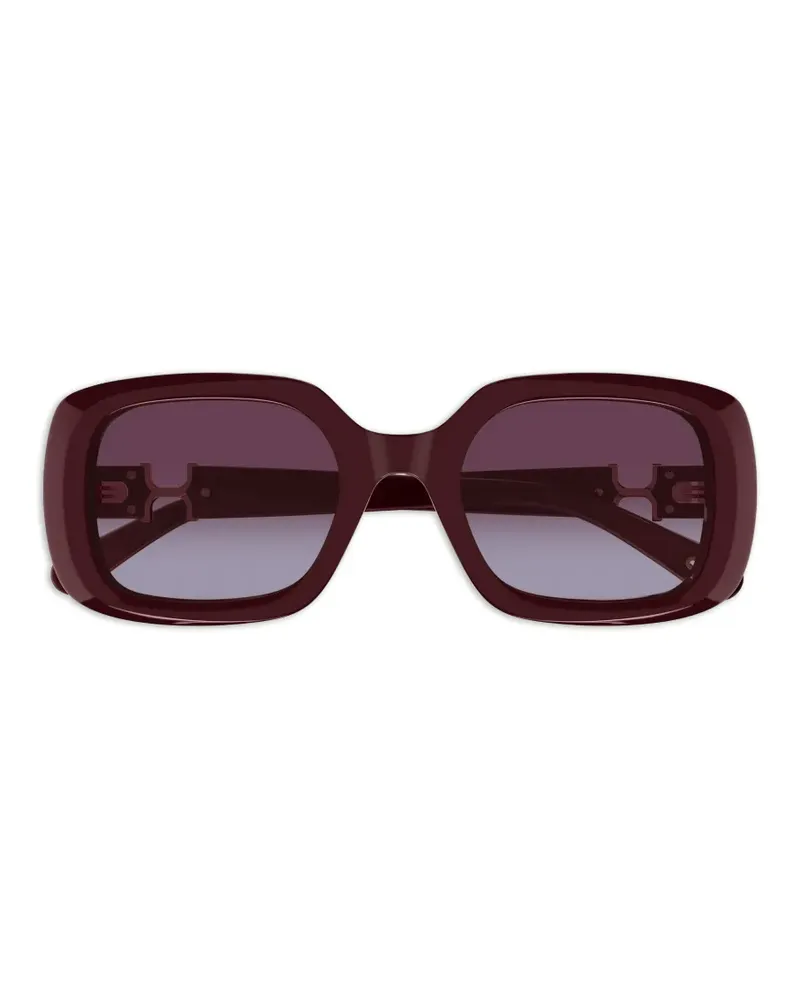 Chloé Sonnenbrille mit eckigem Gestell - Braun Braun