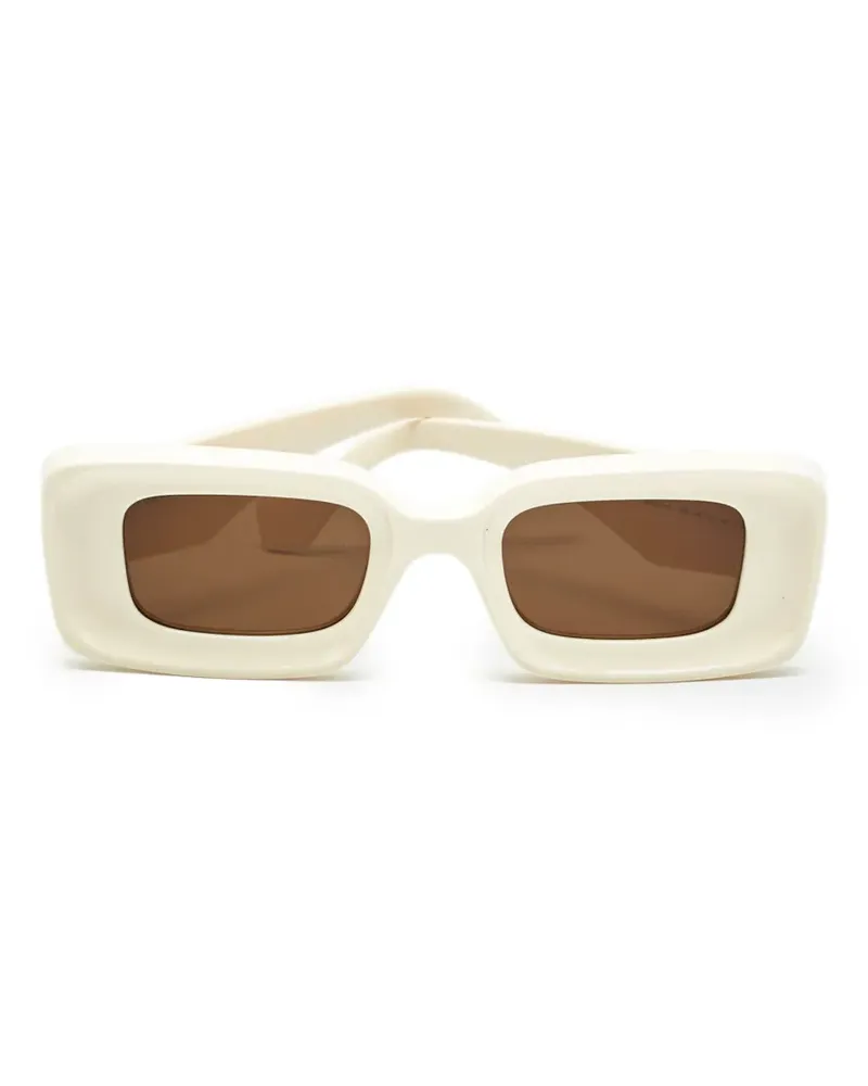 Isabel Marant Eckige Sonnenbrille mit Anagramm - Nude Nude