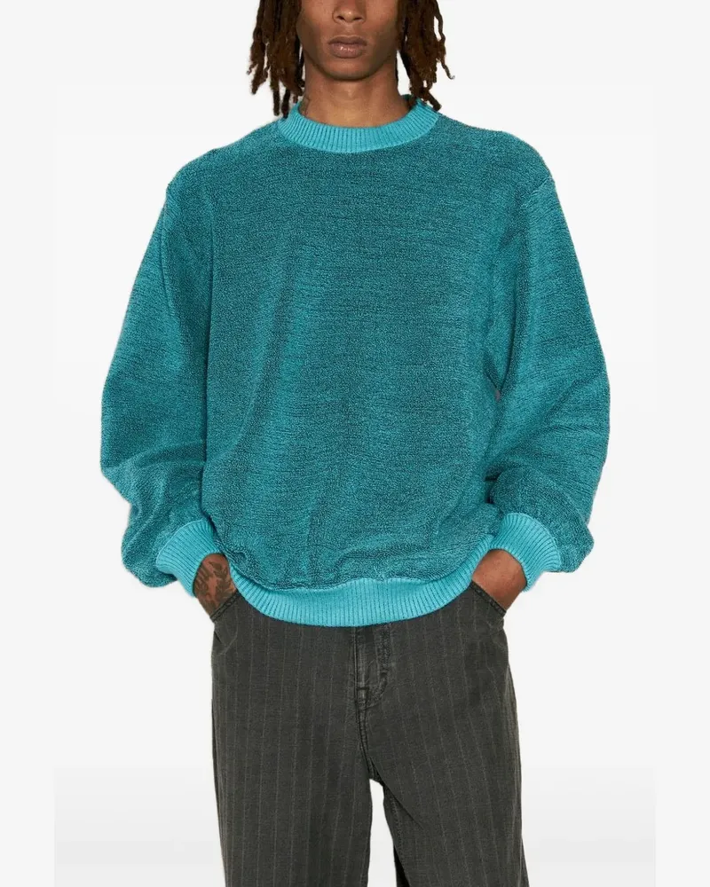 Isa Boulder Strukturierter Pullover - Blau Blau