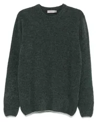 Canali Pullover aus Bouclé Grün