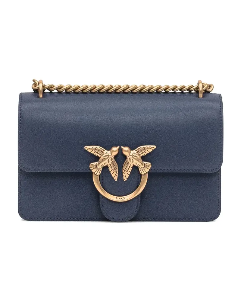 Pinko Love Birds Schultertasche - Blau Blau