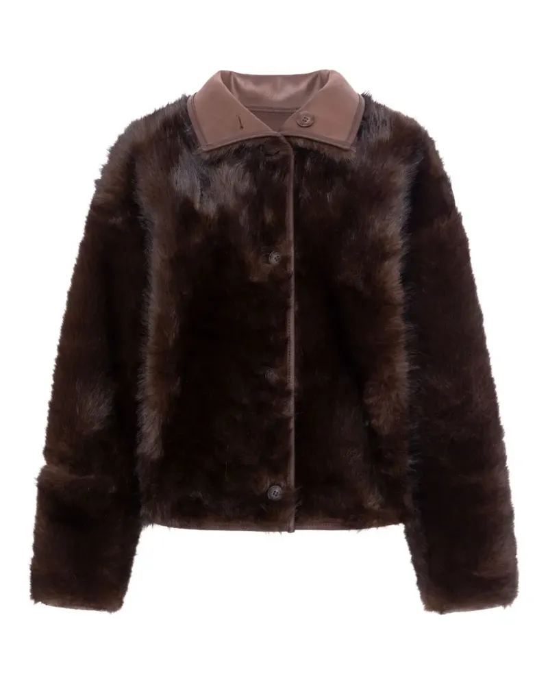 Urbancode reversible faux-fur coat - Braun Braun