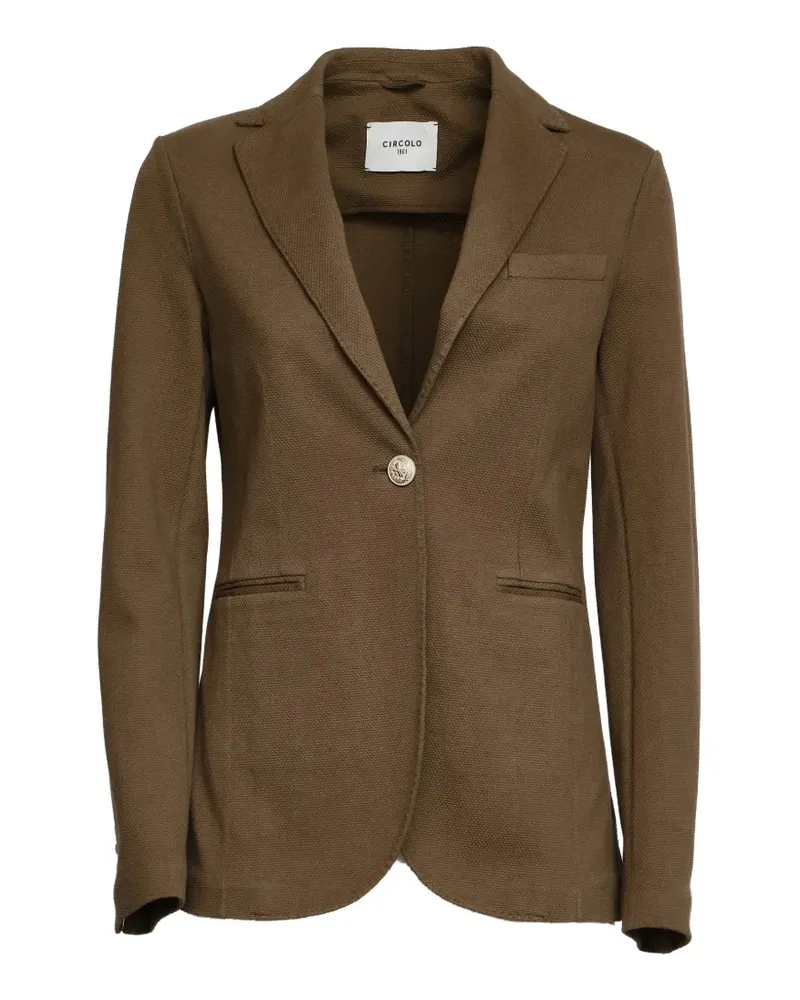 CIRCOLO 1901 single-breasted blazer - Braun Braun