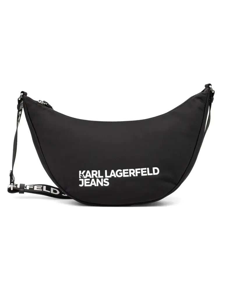 Karl Lagerfeld Umhängetasche mit Logo-Print - Schwarz Schwarz