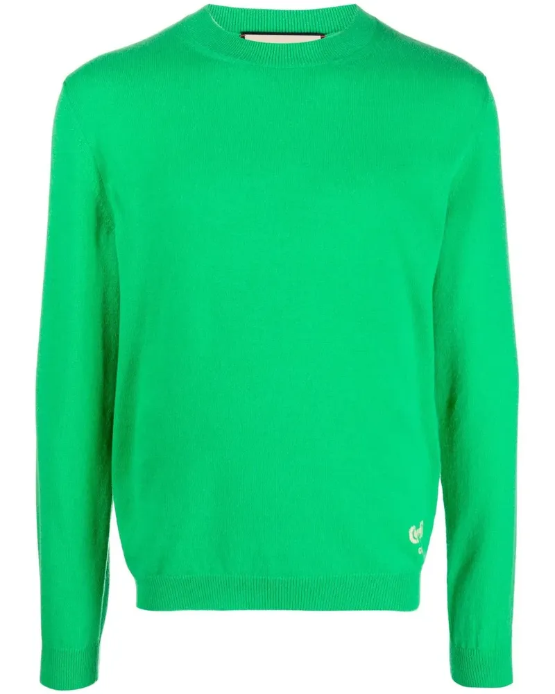 Gucci Strickpullover mit rundem Ausschnitt - Grün Grün