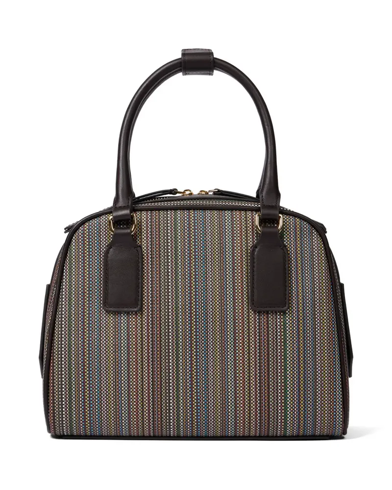 Paul Smith striped top handle satchel - Braun Braun