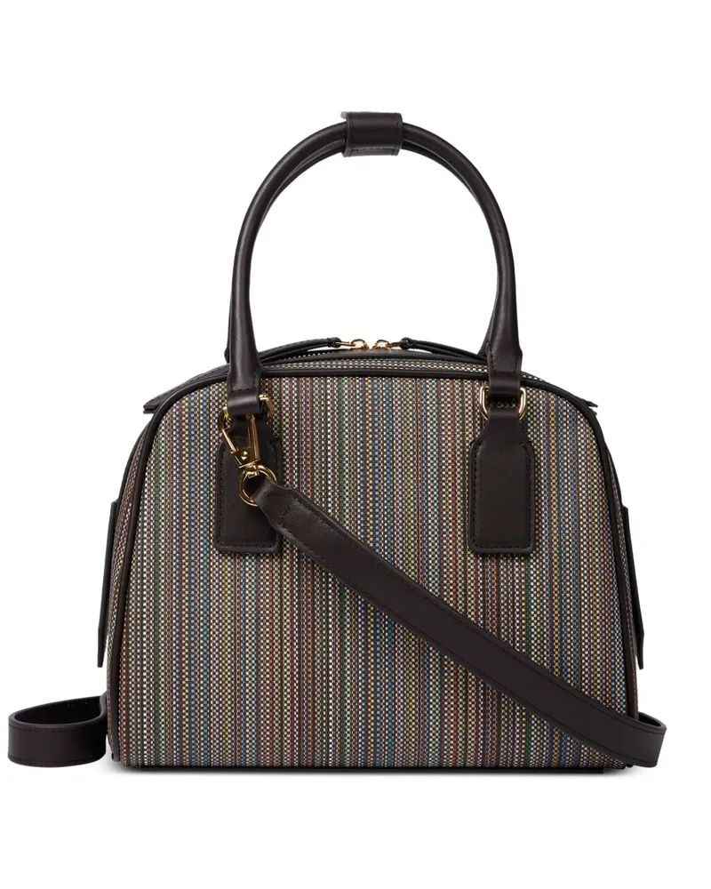 Paul Smith striped top handle satchel - Braun Braun