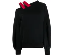 One-Shoulder-Pullover mit Trägerdetail