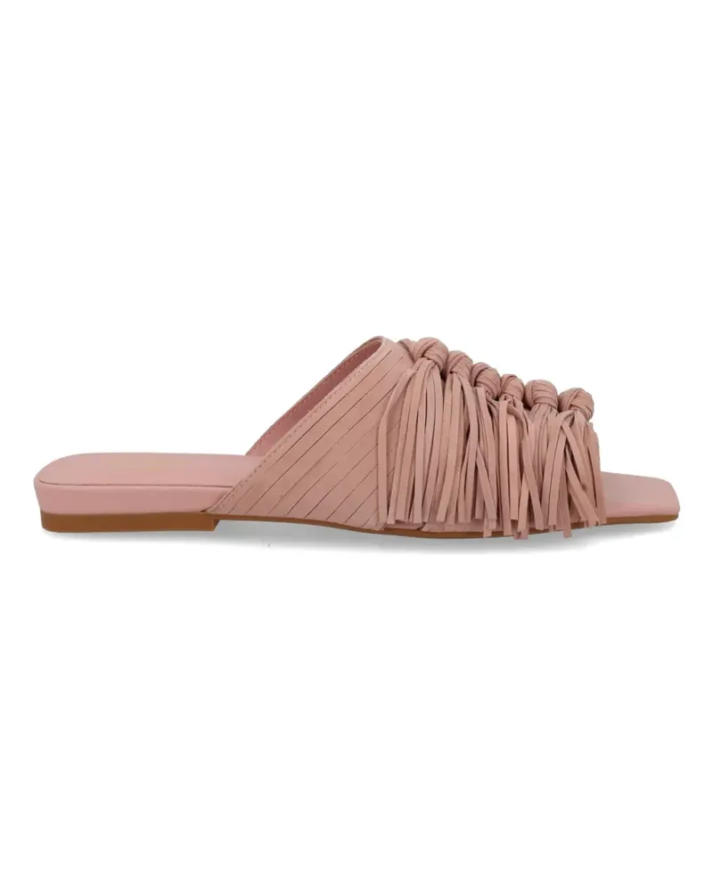 ash Brigitte knotted fringe sandals - Rosa Rosa