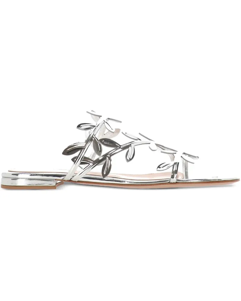 Gianvito Rossi Flache Flavia Sandalen - Grau Grau