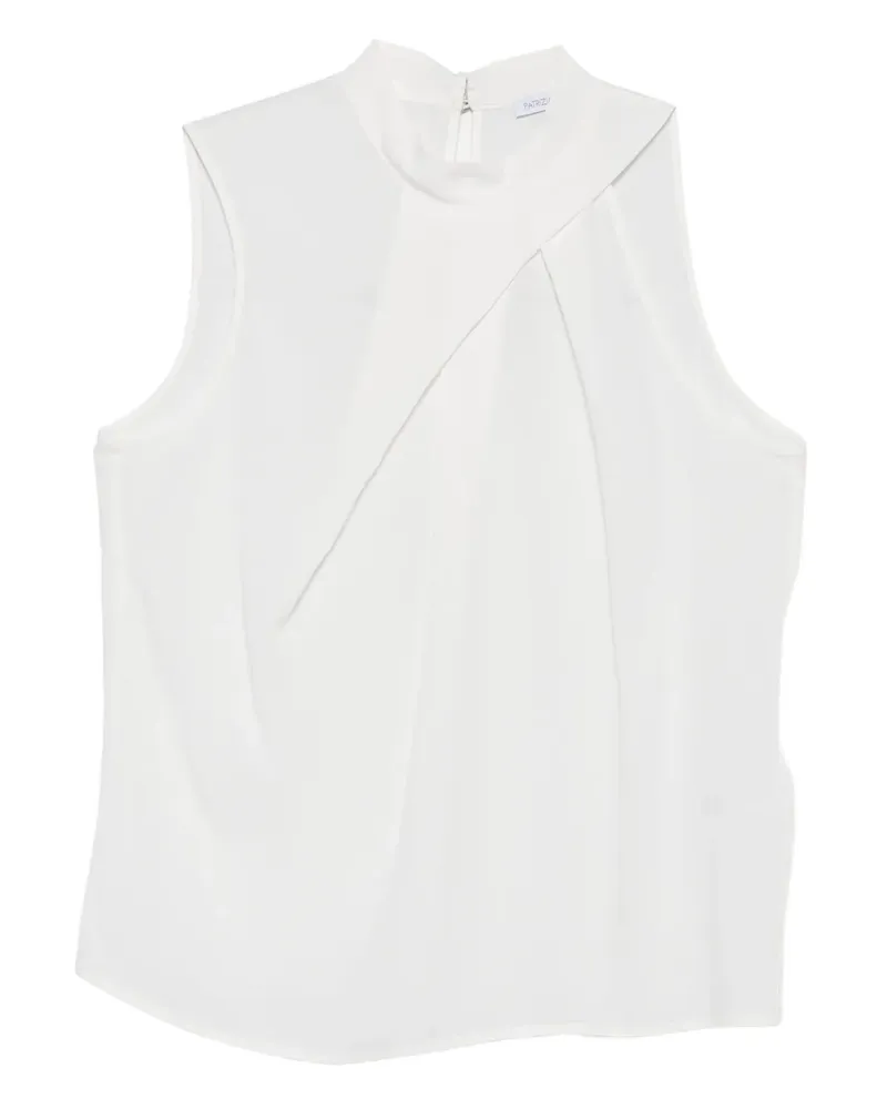 Patrizia Pepe Drapiertes Top - Weiß Weiß