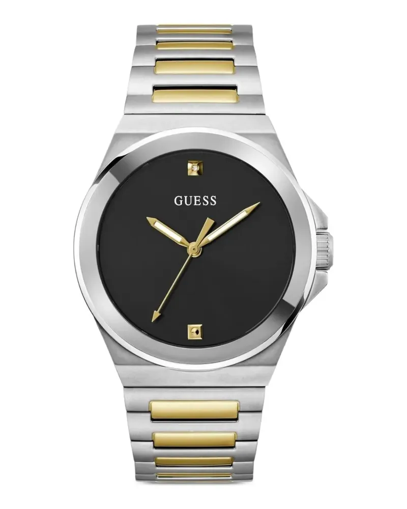 Guess round-shape 44mm watch - Schwarz Schwarz