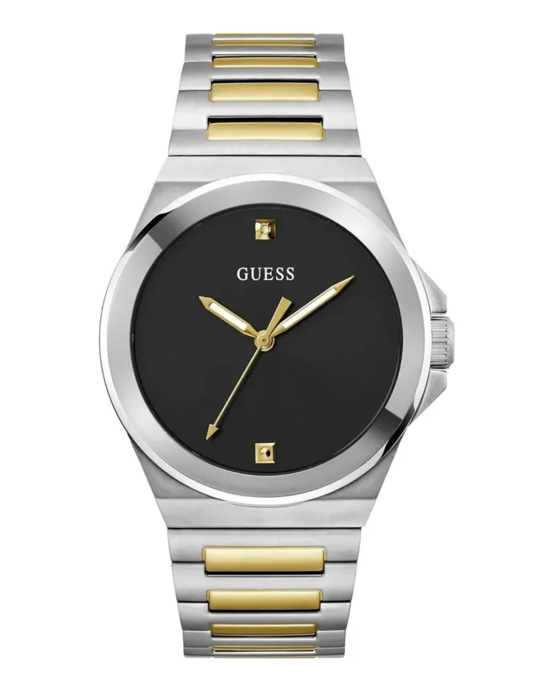 Guess round-shape 44mm watch - Schwarz Schwarz