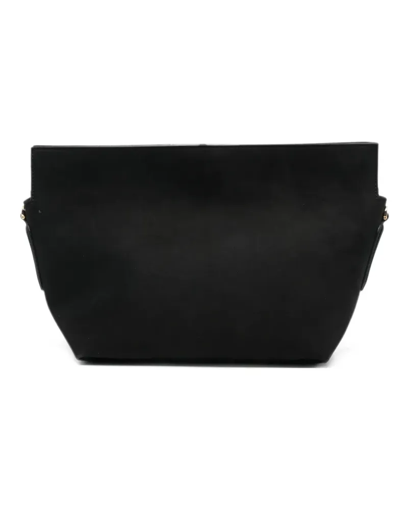 THEMOIRÈ Kleine Zoe Clutch mit Wildledereffekt - Schwarz Schwarz