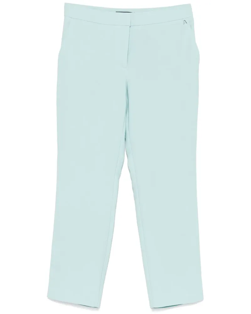 Twin-Set Zigarettenhose aus Krepp - Blau Blau