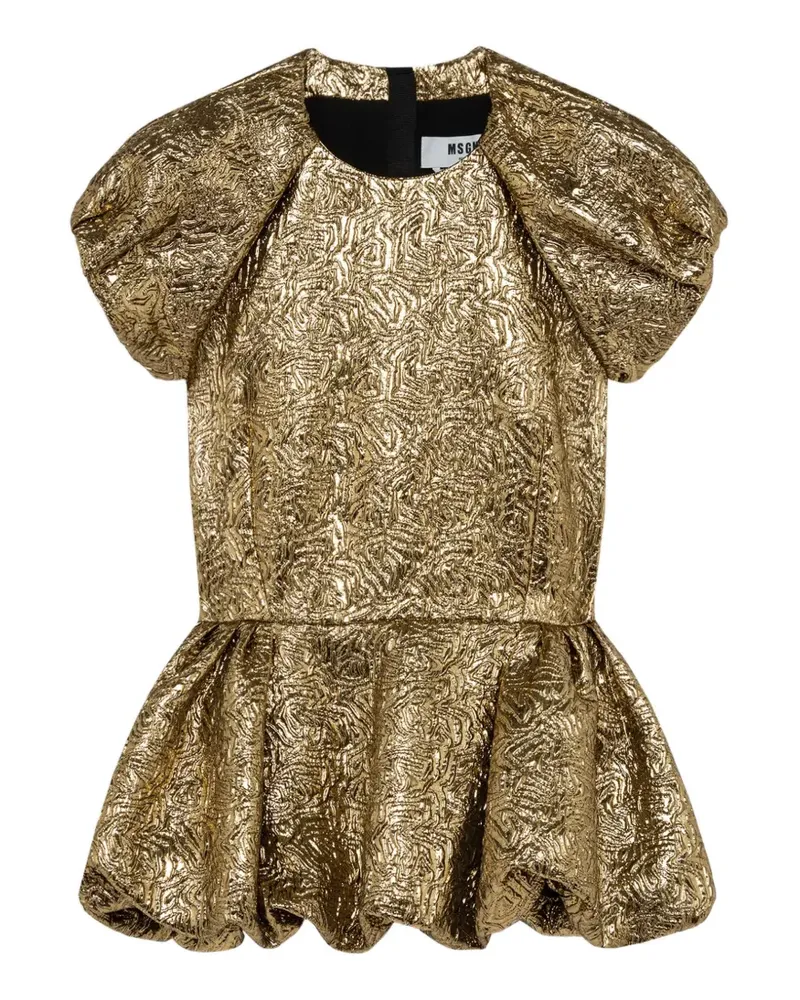 MSGM Oberteil mit Jacquard-Effekt - Gold Gold