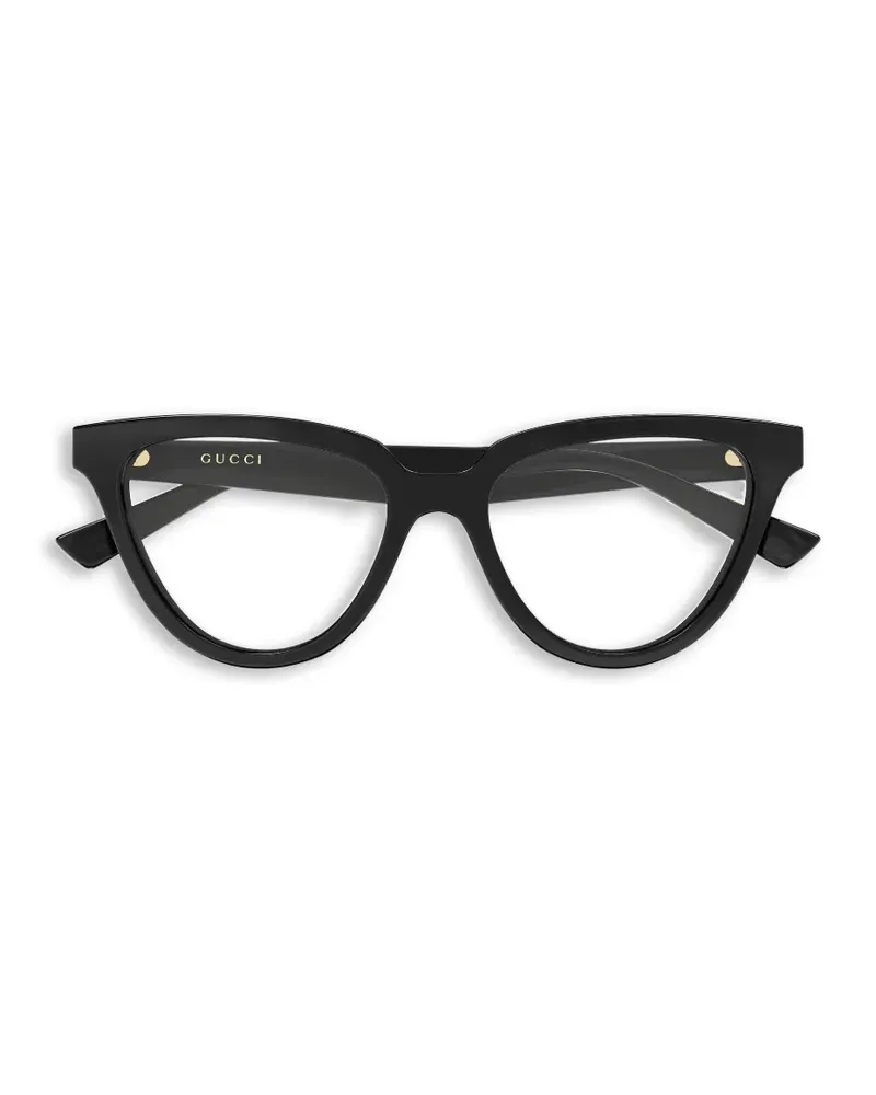Gucci Cat-Eye-Brille mit GG-Logo - Schwarz Schwarz