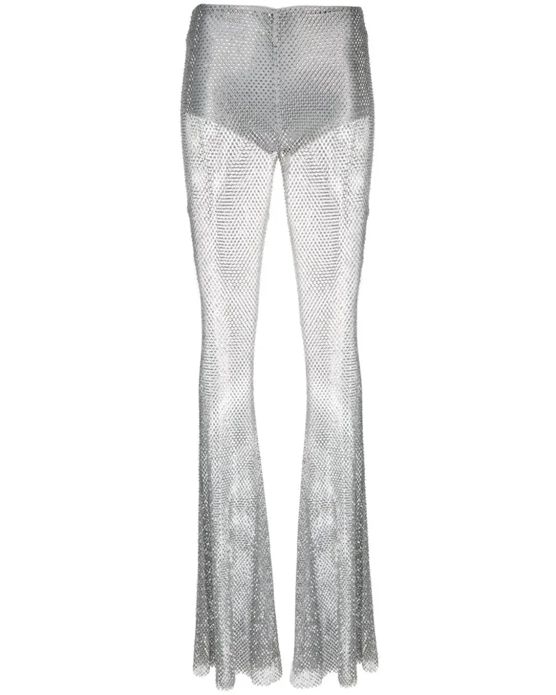 Giuseppe di Morabito Klassische Palazzohose - Silber Silber