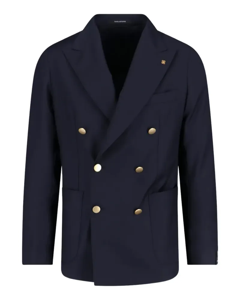 Tagliatore double-breasted wool blazer - Blau Blau