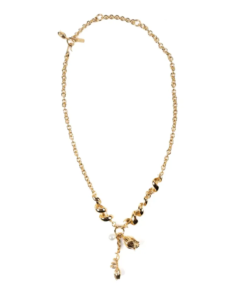 Chloé tulip-detail belt - Gold Gold