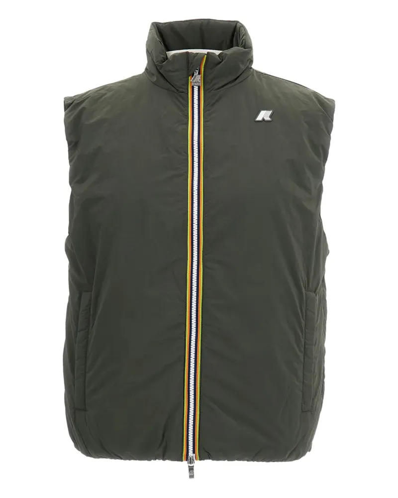 K-Way logo-patch gilet - Grün Grün