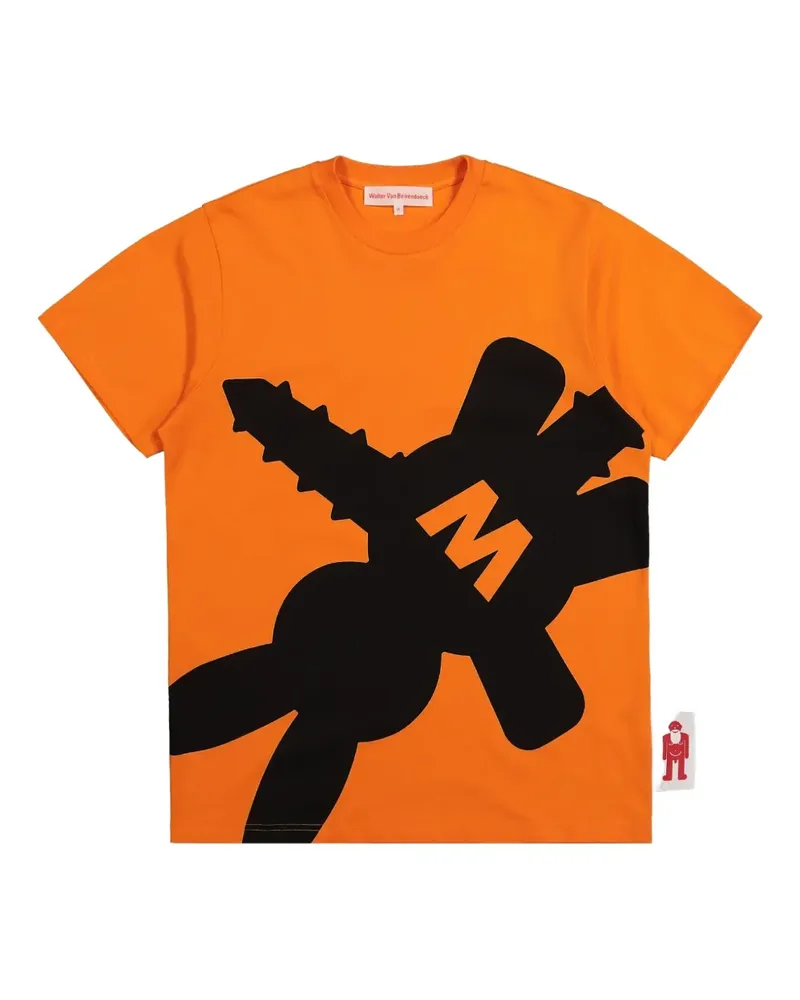 Walter van Beirendonck Shadow Bunny T-Shirt - Orange Orange