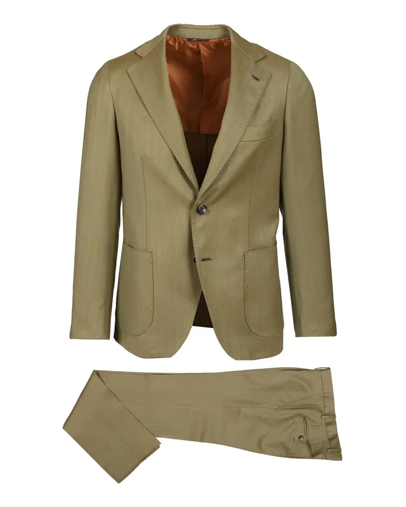 Al Duca D’Aosta 1902 herringbone-weave suit - Grün Grün