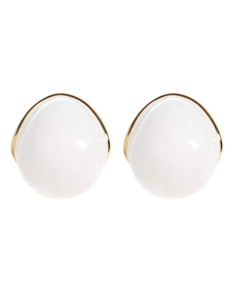 Jacquemus Raisin oval earrings - Weiß Weiß