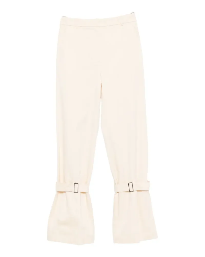 Patrizia Pepe strap cotton trousers - Nude Nude