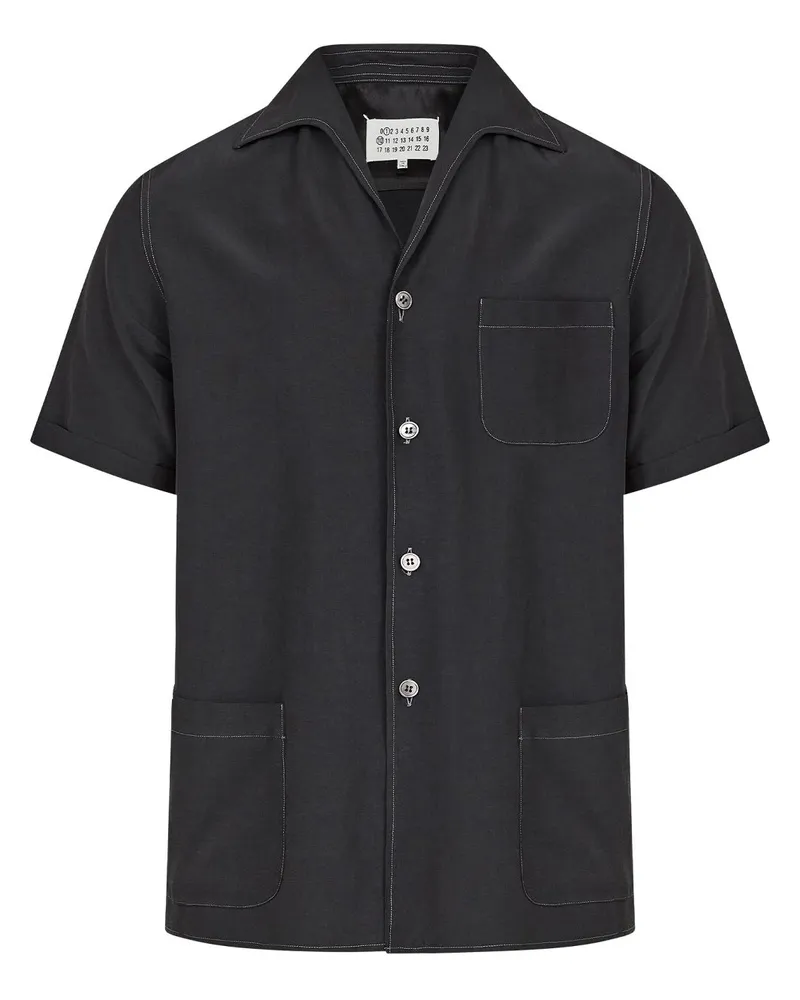 Maison Margiela Klassisches Hemd - Schwarz Schwarz