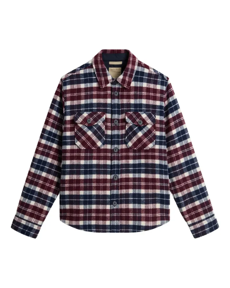 Woolrich Ranger Hemdjacke mit karierter Tasche - Blau Blau