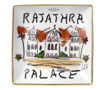 Eckige Rajathra Palace Schale - Weiß