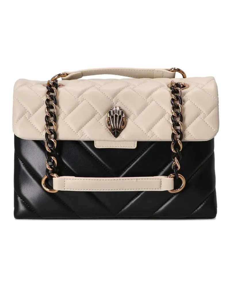Kurt Geiger Schultertasche mit Kettenriemen - Schwarz Schwarz