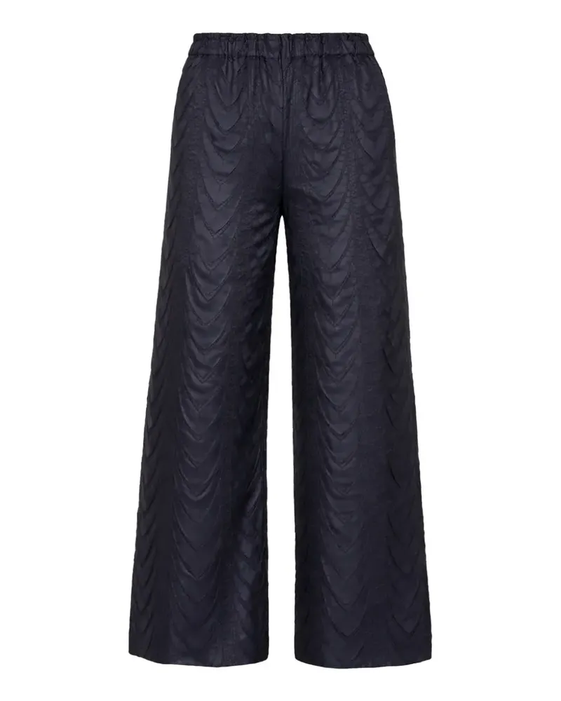 MEIMEIJ patterned trousers - Blau Blau